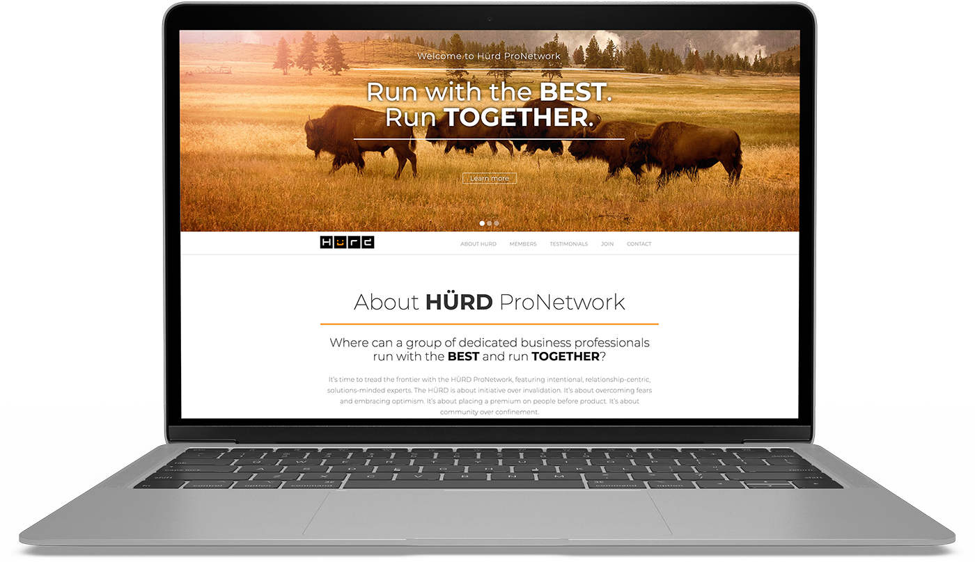 HURD laptop mockup